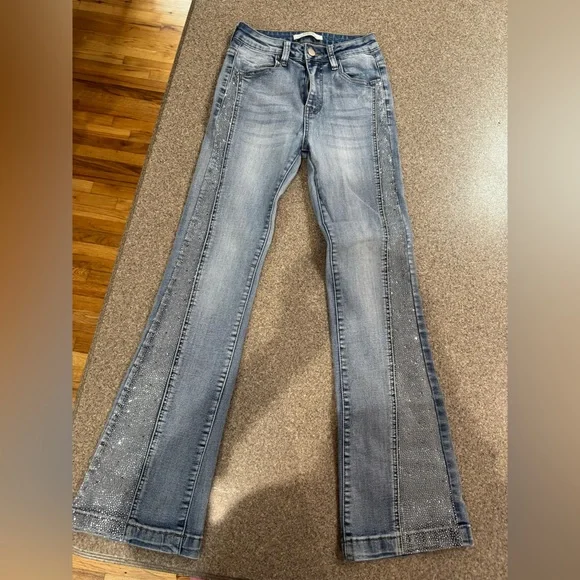 Sparkle Side Panel Jeans Redial - Picture 2 of 6